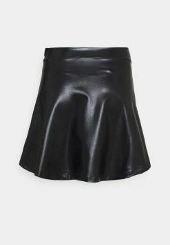 Even&Odd Damen Mini PU Leather A-line Skirt - A-Linien-Rock - Black -Even&Odd Verkäufe 2024 0216396eb2024dc0a03886a764496513