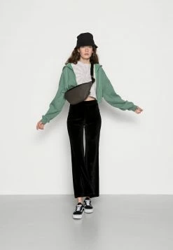 Even&Odd Damen Velvet Flared Leg Trousers - Stoffhose - Black -Even&Odd Verkäufe 2024 0562803dee8843f780b4755c071e6179