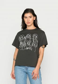 Even&Odd T-Shirt Print - Anthracite | Damen