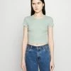 Even&Odd Damen T-Shirt Basic - Mottled Light Green -Even&Odd Verkäufe 2024 062a4bd928c54903854431ca8990ca92