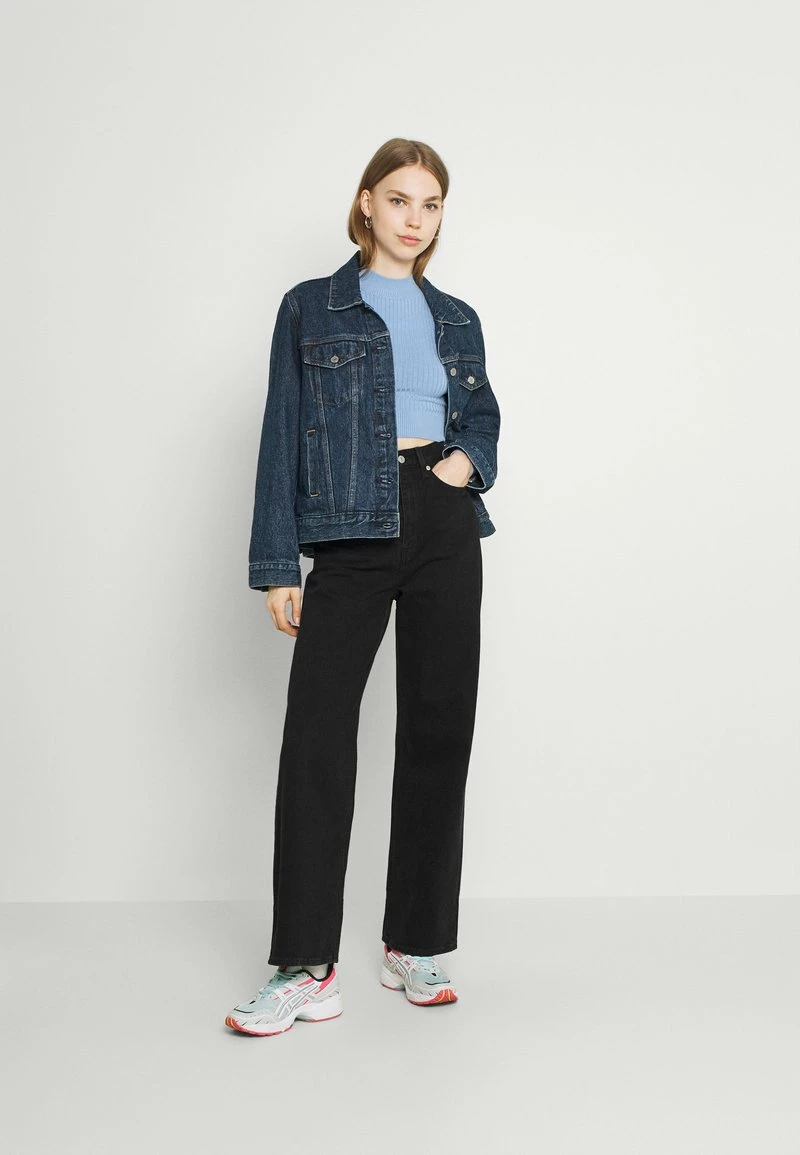 Even&Odd Damen 2 PACK - Strickpullover - Black/light Blue 3 Even&Odd Damen 2 PACK - Strickpullover - Black/light Blue