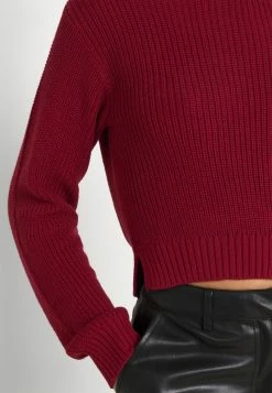 Even&Odd Damen HIGH CROPPED SIDE SLIT - Strickpullover - Red -Even&Odd Verkäufe 2024 08c6bc76706146e39851cf1ad796749f