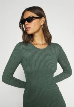 Even&Odd Damen Knit Mini Wide Rib Basic Dress - Etuikleid - Green -Even&Odd Verkäufe 2024 0ac245569e2a42bbb90b95c6b502f1a0