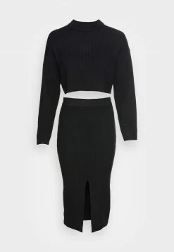 Even&Odd Damen SET SKIRT AND CROPPED JUMPER - Strickpullover - Black -Even&Odd Verkäufe 2024 0af18d85bc9240a3afcedf6d35855d3c