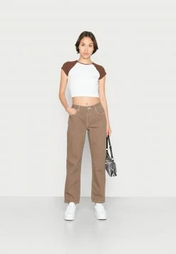 Even&Odd T-Shirt Basic - White Brown | Damen -Even&Odd Verkäufe 2024 0b0303989d3d419e83793e5b2003701d