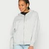 Even&Odd Damen Sweatjacke - Mottled Light Grey