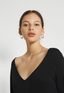 Even&Odd Damen KNIT MAXI V NECK DRESS WITH SLIT - Strickkleid - Black -Even&Odd Verkäufe 2024 0d36701e430e41369fa545bf3e64f2ed