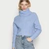 Even&Odd Damen CROPPED LOOSE TURTLENECK - Strickpullover - Light Blue -Even&Odd Verkäufe 2024 1249fe4c450d42dfaa7d4588c39f75ce