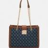 Even&Odd Handtasche - Blue/cognac | Damen -Even&Odd Verkäufe 2024 1460a9942ed640ef99fc18965dd5826d