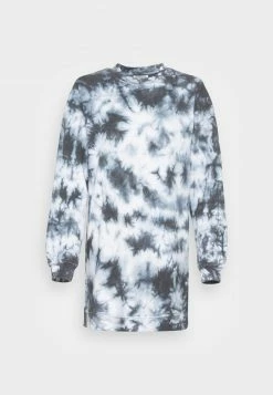 Even&Odd Damen CREW NECK TYE DIE DRESS - Freizeitkleid - Black/white -Even&Odd Verkäufe 2024 1561ed7e8fa141bab090777eebe324f4
