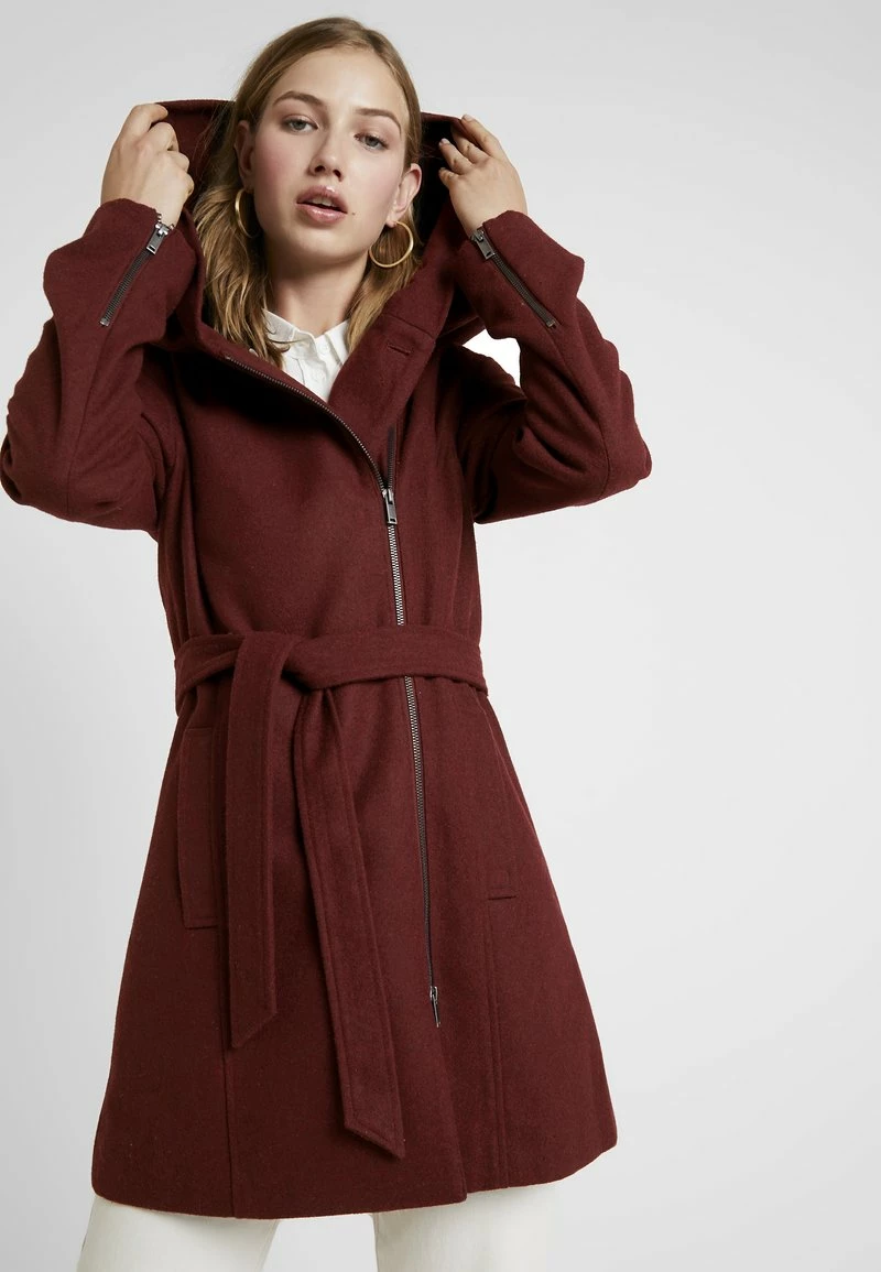Even&Odd Damen Klassischer Mantel - Bordeaux 3 Even&Odd Damen Klassischer Mantel - Bordeaux