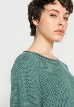 Even&Odd Damen OVERSIZE CROPPED ROLLED EDGE JUMPER - Strickpullover - Green -Even&Odd Verkäufe 2024 163b2bb5f24c4e5ab5c656ff93b3fefd