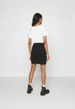Even&Odd Damen Asymetric Overlap Wrap Mini High Waisted Skirt - Bleistiftrock - Black -Even&Odd Verkäufe 2024 17980c02c30940dbb5eef43ab569ab76