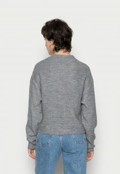 Even&Odd Damen BAT SHAPE MOCK NECK SHORTER - Strickpullover - Mottled Grey -Even&Odd Verkäufe 2024 17c7718dcd4a47749cac767f3159c4be