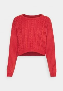 Even&Odd Damen CROPPED LOOSE CABLE JUMPER - Strickpullover - Light Red -Even&Odd Verkäufe 2024 197012c875d04e889d4b600c9ed40869