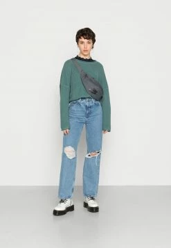 Even&Odd Damen OVERSIZE CROPPED ROLLED EDGE JUMPER - Strickpullover - Green -Even&Odd Verkäufe 2024 1b81c8618e81455bbc368cd7a95edc13