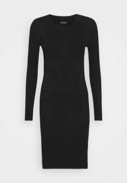 Even&Odd Damen Knit Mini Wide Rib Basic Dress - Etuikleid - Black -Even&Odd Verkäufe 2024 1bbca2b12e034cee8d93e01c4e0985b9