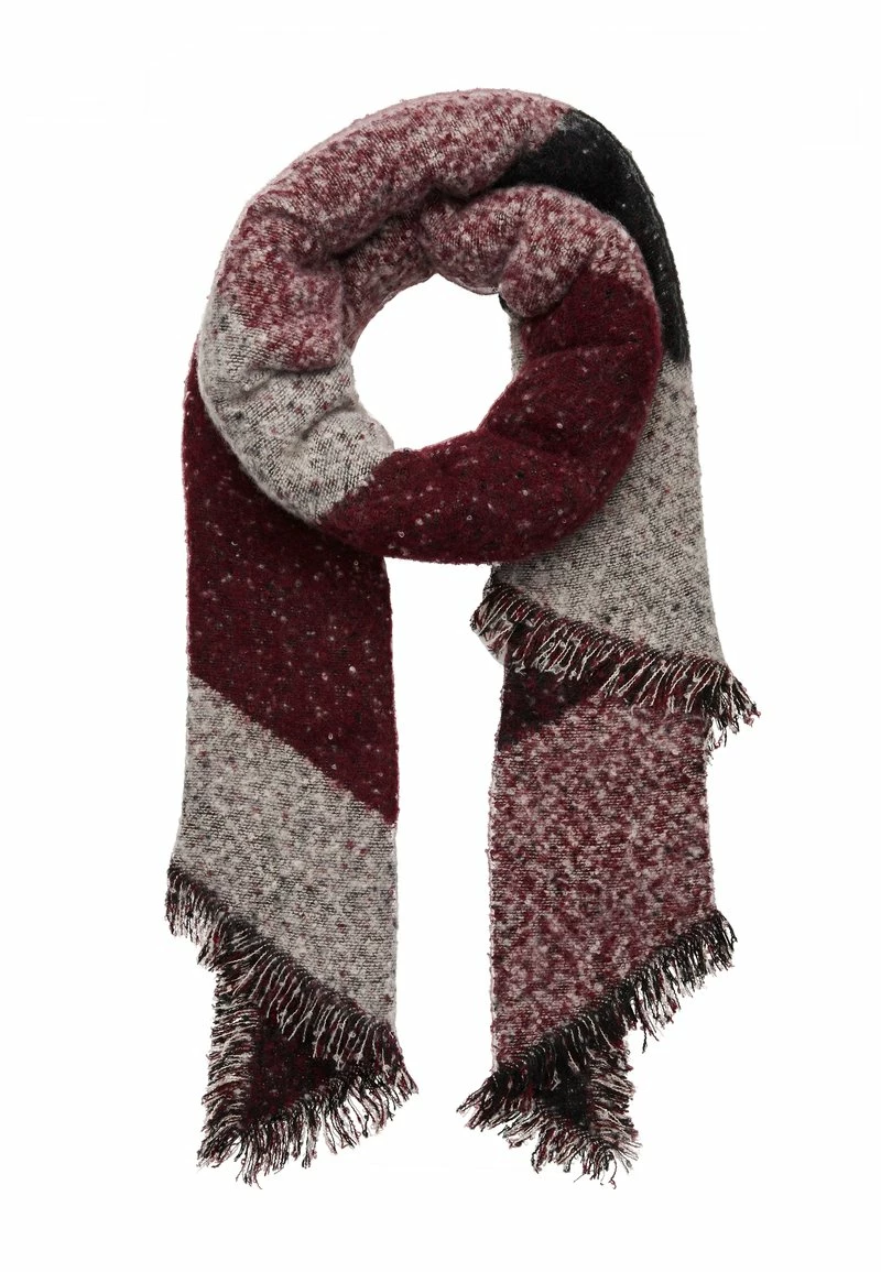 Even&Odd Damen Schal - Dark Red/black 3 Even&Odd Damen Schal - Dark Red/black