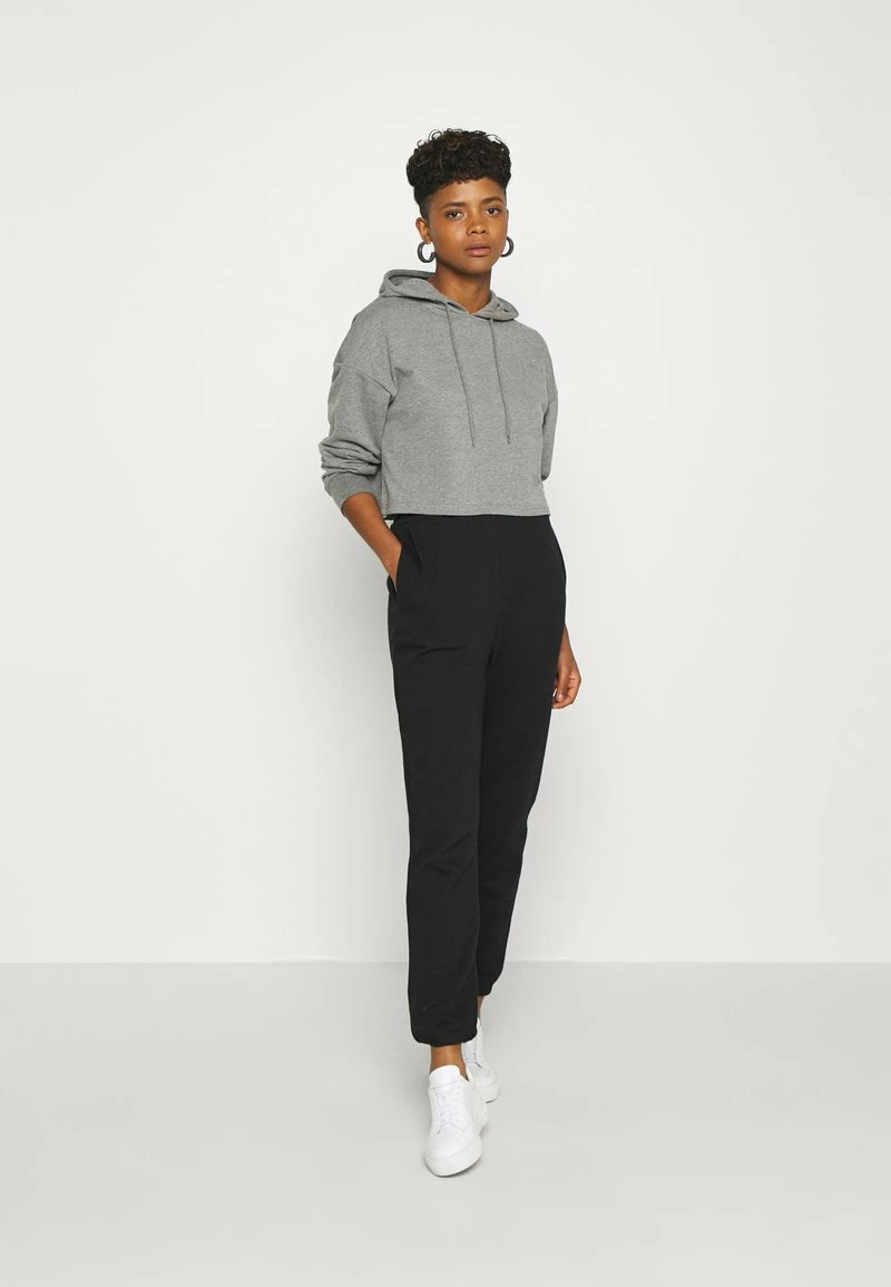 Even&Odd Damen BASIC - Cropped Oversized Hoodie - Kapuzenpullover - Mottled Grey 4 Even&Odd Damen BASIC - Cropped Oversized Hoodie - Kapuzenpullover - Mottled Grey – Bild 2