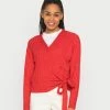 Even&Odd Damen WRAPPED CARDIGAN - Strickjacke - Red