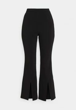 Even&Odd Damen SPLIT FRONT FLARED - Stoffhose - Black -Even&Odd Verkäufe 2024 209d2ca1167d400fa5bf439b10abf674