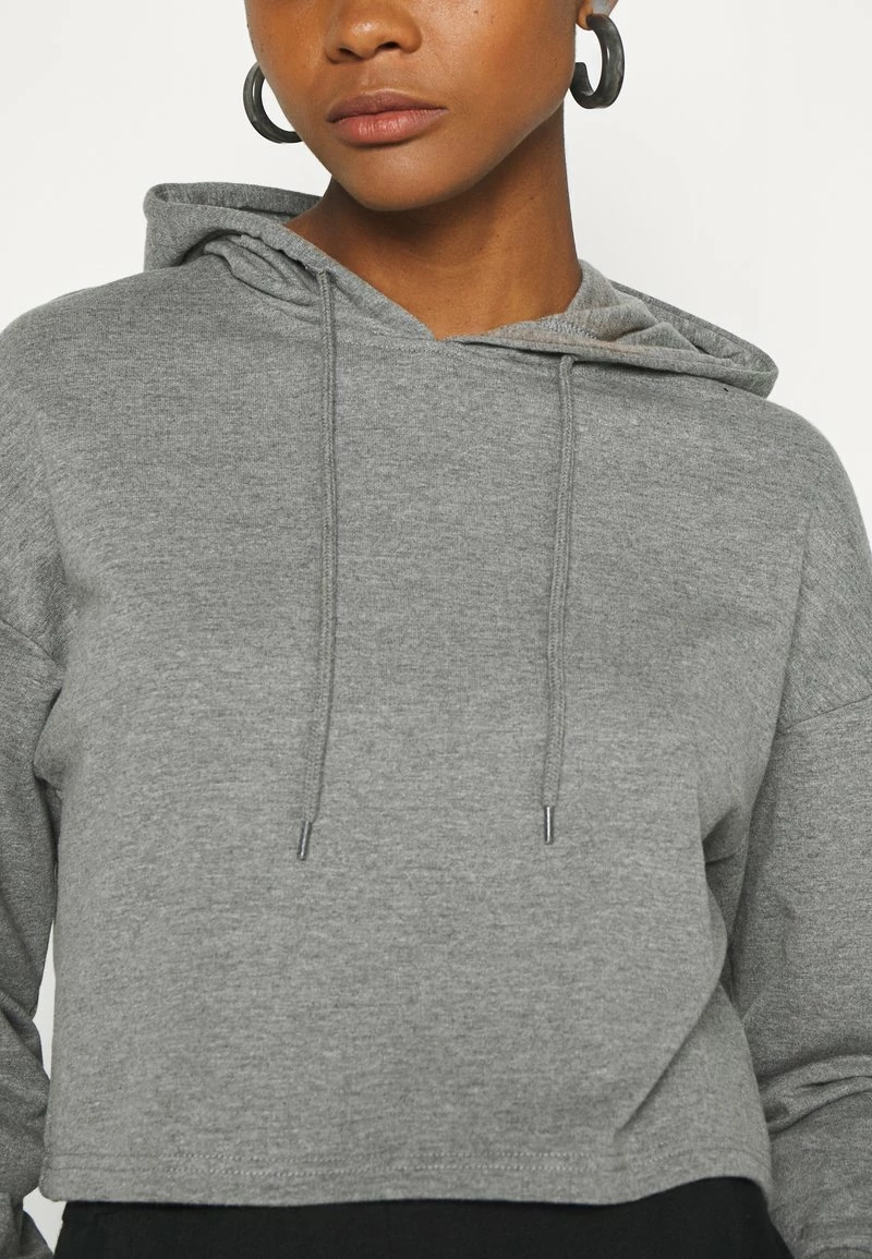 Even&Odd Damen BASIC - Cropped Oversized Hoodie - Kapuzenpullover - Mottled Grey 8 Even&Odd Damen BASIC - Cropped Oversized Hoodie - Kapuzenpullover - Mottled Grey – Bild 6