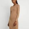 Even&Odd Damen Knit Mini Wide Rib Basic Dress - Etuikleid - Mottled Dark Brown -Even&Odd Verkäufe 2024 214a043ea2fb4c76998e8152cc420c10
