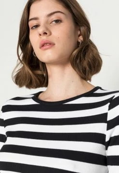 Even&Odd Damen Langarmshirt - Black/white -Even&Odd Verkäufe 2024 22115df5cd2240239db804c0700237da