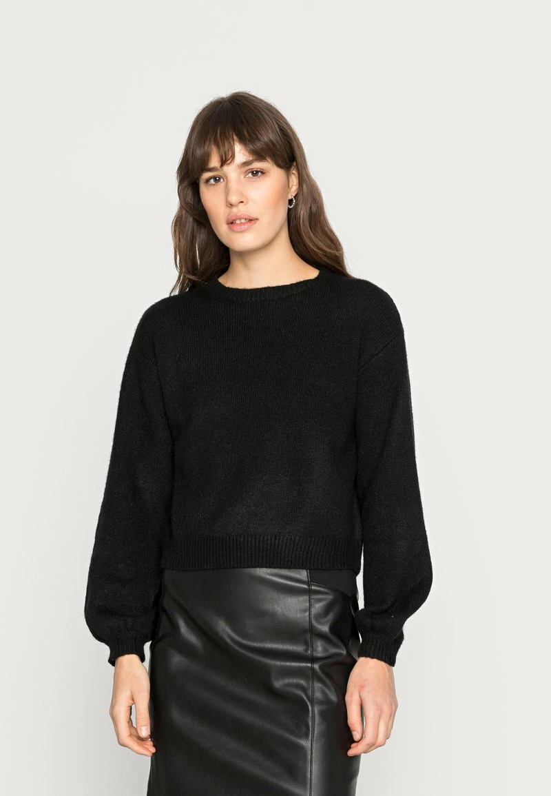 Even&Odd Damen BALLOON SLEEVE JUMPER - Strickpullover - Black 3 Even&Odd Damen BALLOON SLEEVE JUMPER - Strickpullover - Black
