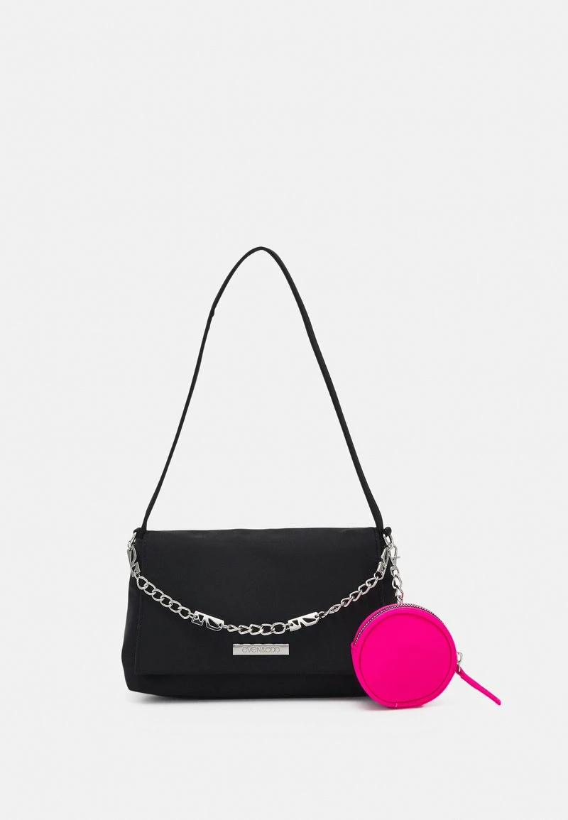 Even&Odd Damen Handtasche - Black/pink 3 Even&Odd Damen Handtasche - Black/pink