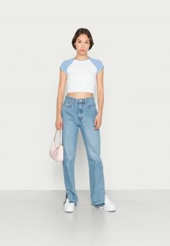 Even&Odd T-Shirt Basic - White Light Blue | Damen -Even&Odd Verkäufe 2024 2bf8a2bac8ea4d4cb425aa361493634e