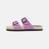 Even&Odd Damen Pantolette Flach - Lilac