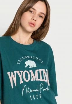 Even&Odd Damen T-Shirt Print - Dark Green -Even&Odd Verkäufe 2024 2d4061527d8e4afc8ca15f3820e946eb