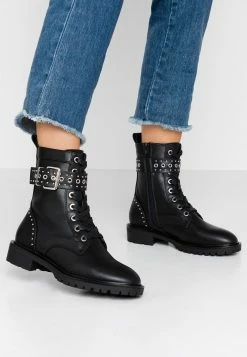 Even&Odd Damen Cowboy-/Bikerstiefelette - Black