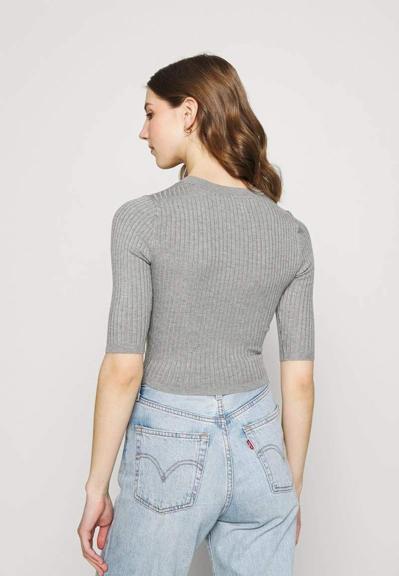 Even&Odd Damen 2 PACK - T-Shirt Basic - Mottled Grey/sand 5 Even&Odd Damen 2 PACK - T-Shirt Basic - Mottled Grey/sand – Bild 3