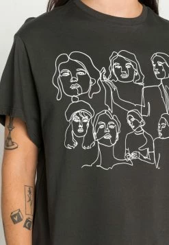 Even&Odd T-Shirt Print - Anthracite | Damen -Even&Odd Verkäufe 2024 3030298046dd447188209ad6d58b418b