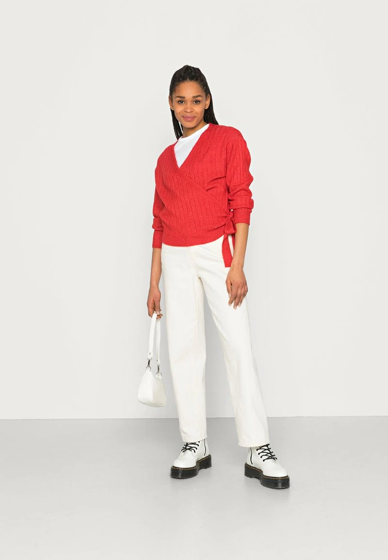 Even&Odd Damen WRAPPED CARDIGAN - Strickjacke - Red 4 Even&Odd Damen WRAPPED CARDIGAN - Strickjacke - Red – Bild 2