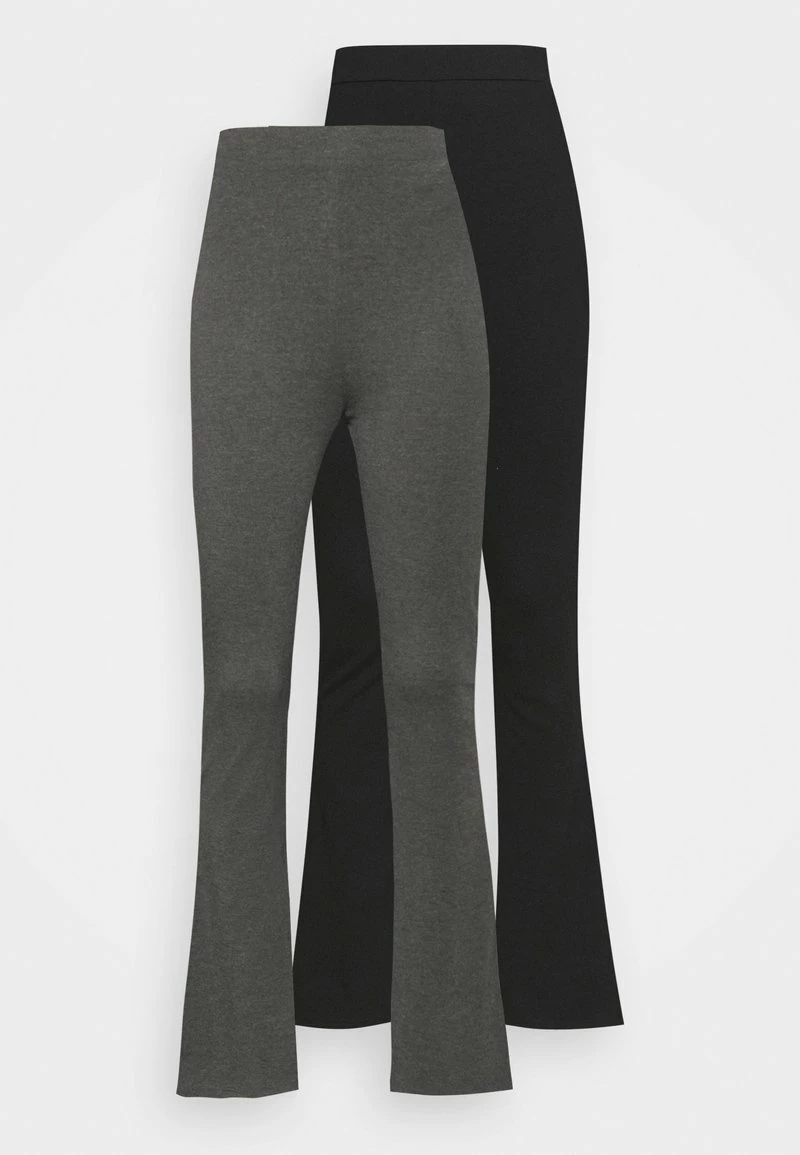 Even&Odd Damen 2er PACK - Leggings - Hosen - Black/mottled Dark Grey 3 Even&Odd Damen 2er PACK - Leggings - Hosen - Black/mottled Dark Grey