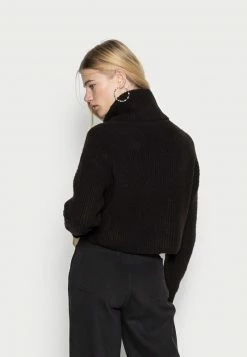 Even&Odd Damen CROPPED LOOSE TURTLENECK - Strickpullover - Black -Even&Odd Verkäufe 2024 310fa4007902475b9031b2e47abc2403