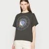 Even&Odd Damen T-Shirt Print - Anthracite