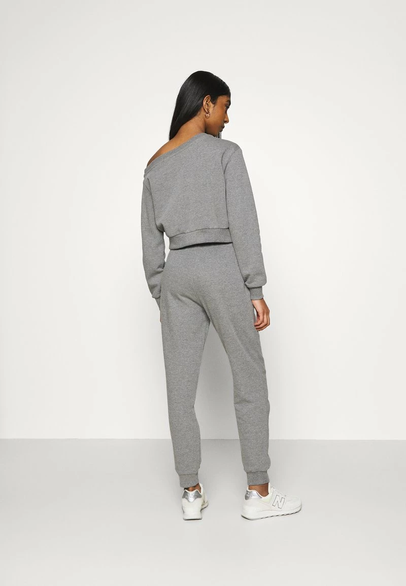 Even&Odd Damen Off Shoulder&Jogger Set - Sweatshirt - Mottled Grey 6 Even&Odd Damen Off Shoulder&Jogger Set - Sweatshirt - Mottled Grey – Bild 4