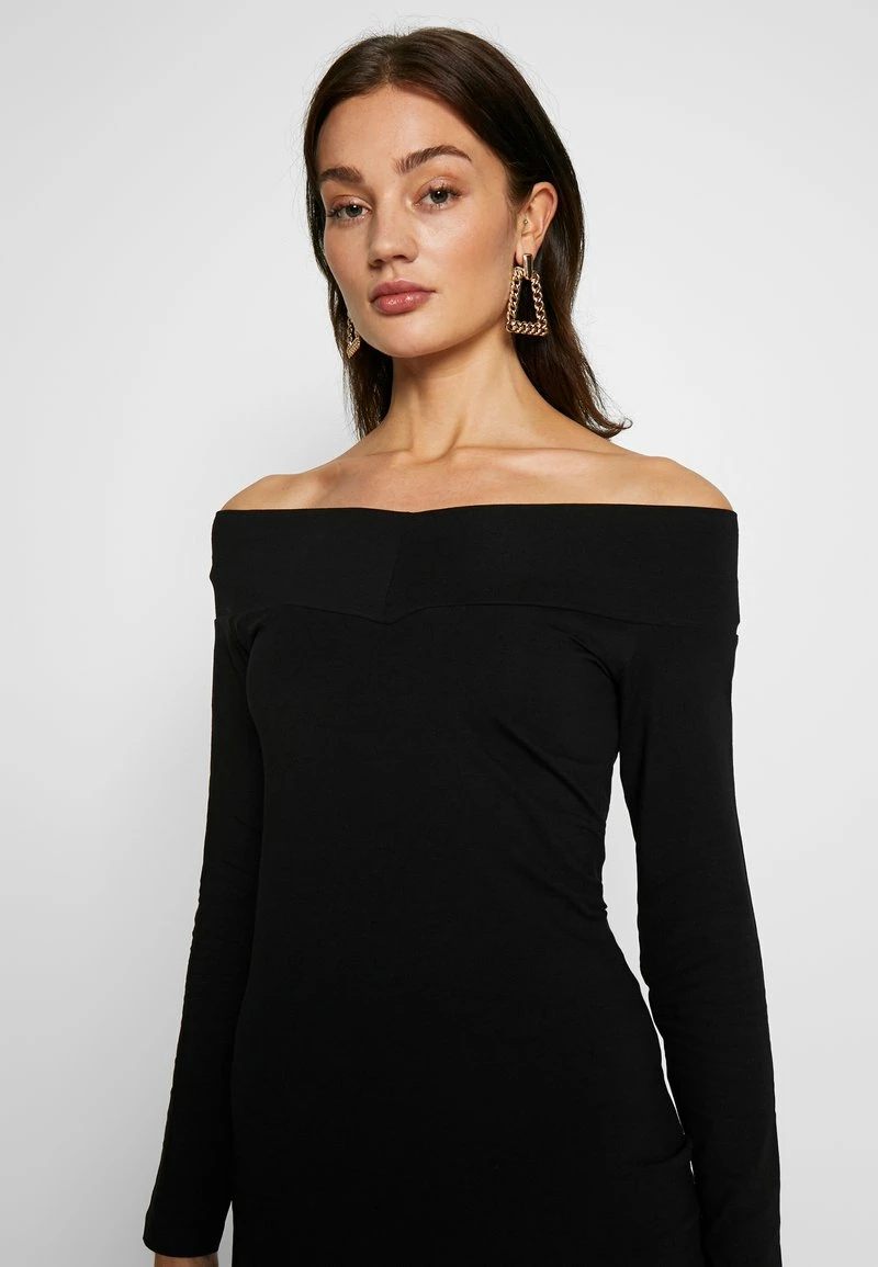 Even&Odd Damen BASIC - OFF-SHOULDER MINI LONG SLEEVES DRESS - Etuikleid - Black 6 Even&Odd Damen BASIC - OFF-SHOULDER MINI LONG SLEEVES DRESS - Etuikleid - Black – Bild 4