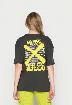 Even&Odd Damen T-Shirt Print - Anthracite