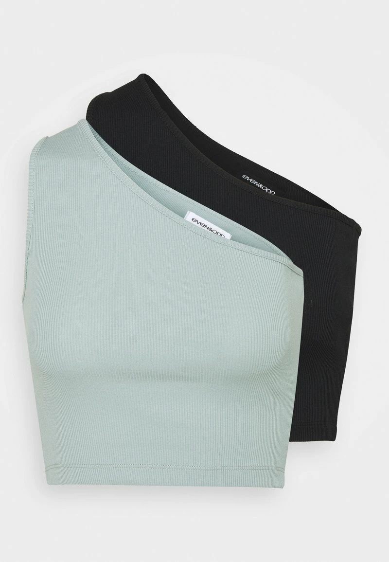 Even&Odd 2 PACK - Top - Black/green | Damen 8 Even&Odd 2 PACK - Top - Black/green | Damen – Bild 6