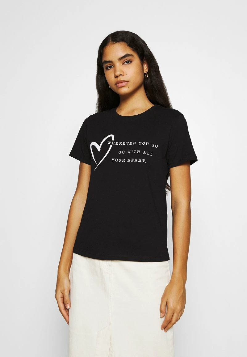 Even&Odd Damen T-Shirt Print - Black 3 Even&Odd Damen T-Shirt Print - Black