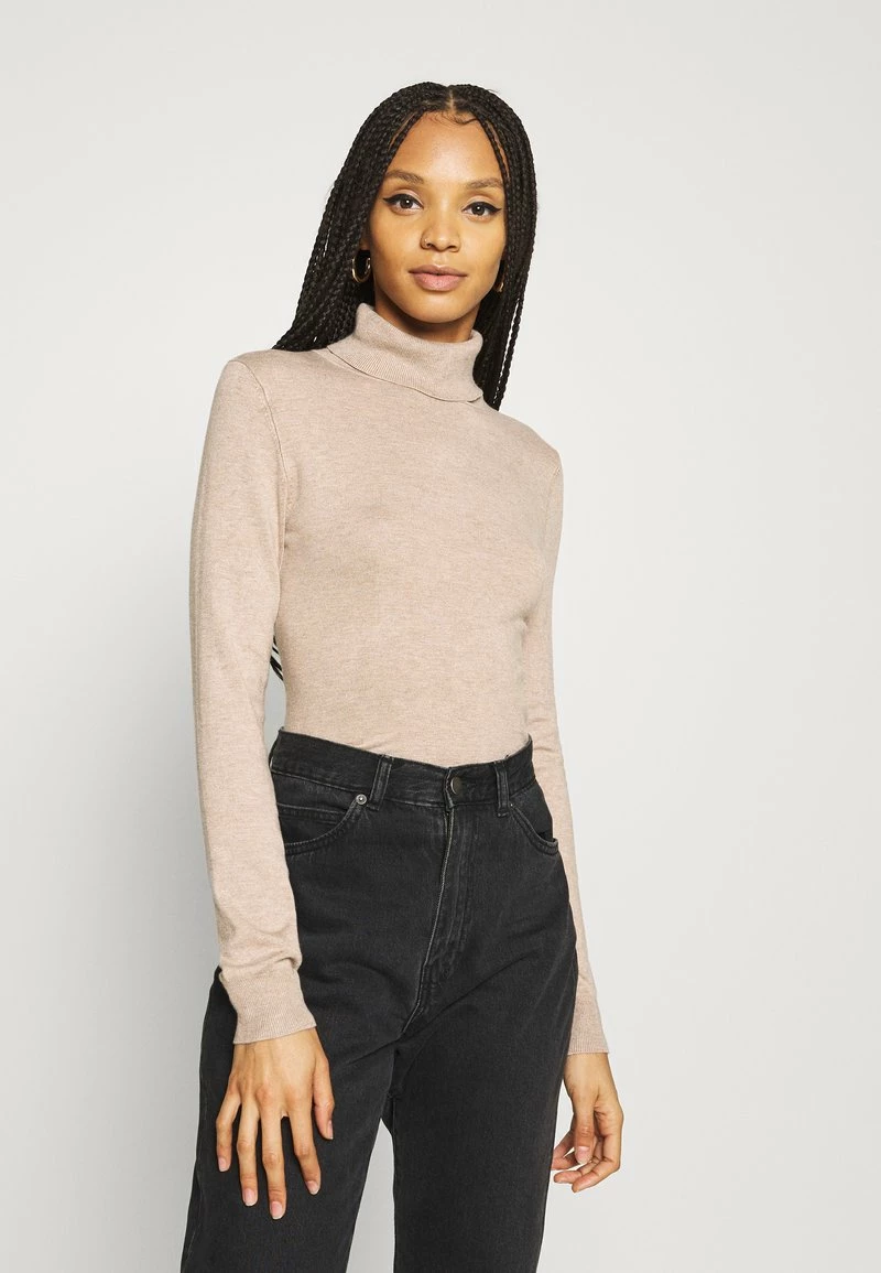 Even&Odd Damen BASIC TURTLE NECK JUMPER - Strickpullover - Sand 3 Even&Odd Damen BASIC TURTLE NECK JUMPER - Strickpullover - Sand