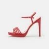 Even&Odd Damen LEATHER - High Heel Sandalette - Red