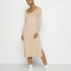 Even&Odd Damen KNIT MAXI V NECK DRESS WITH SLIT - Strickkleid - Camel -Even&Odd Verkäufe 2024 44e47ae9cdb14fe8b7d3df6ca1fdb1b9