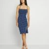 Even&Odd Damen Jerseykleid - Blue/white