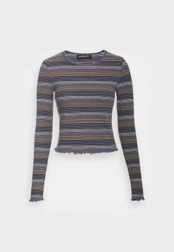 Even&Odd Damen CROPPED CREWNECK LONG SLEEVE - Langarmshirt - Blue -Even&Odd Verkäufe 2024 47e32bcb682c482290484d793e970d7a